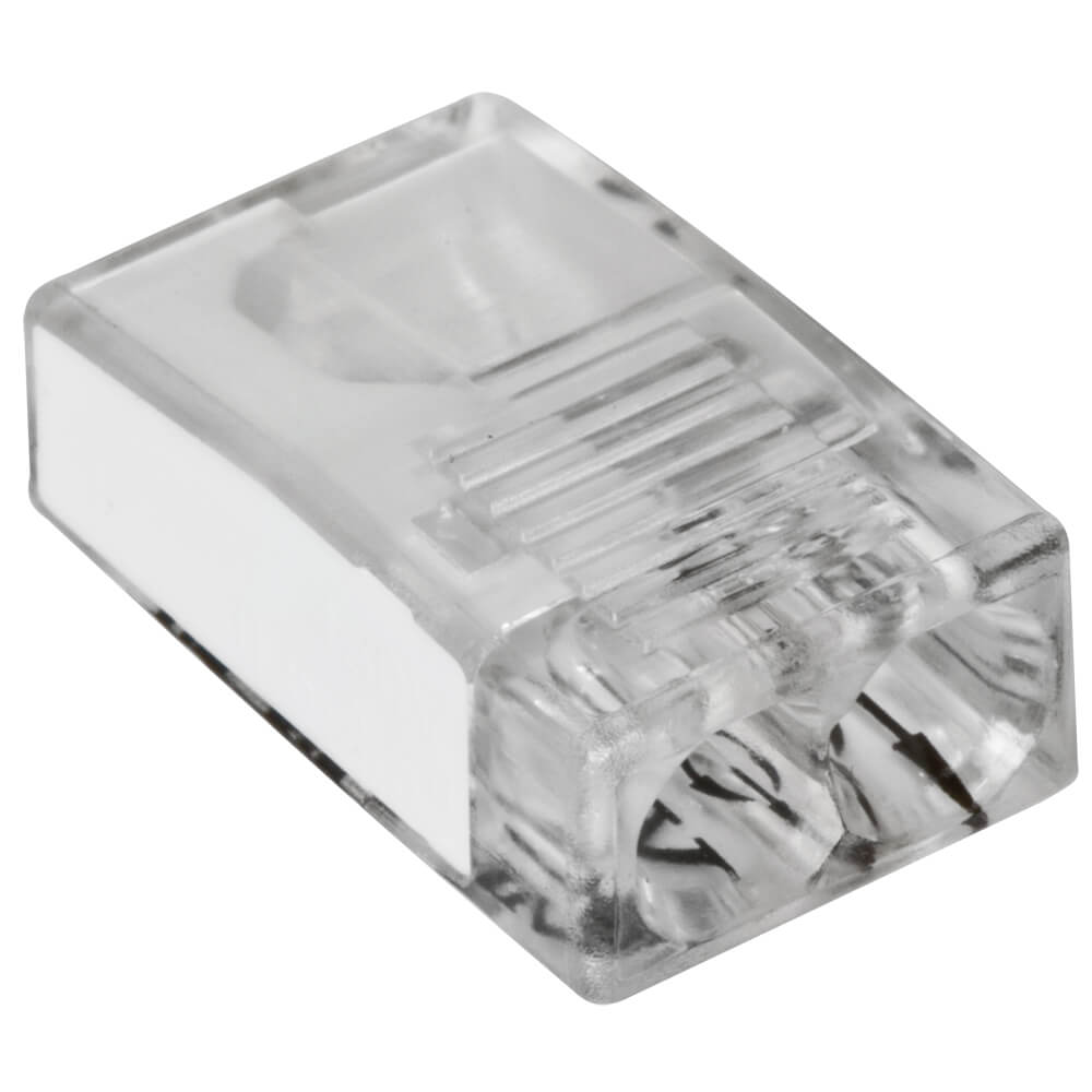 Steckklemme, 0,5 - 2,5 mm², transparent, 2-polig