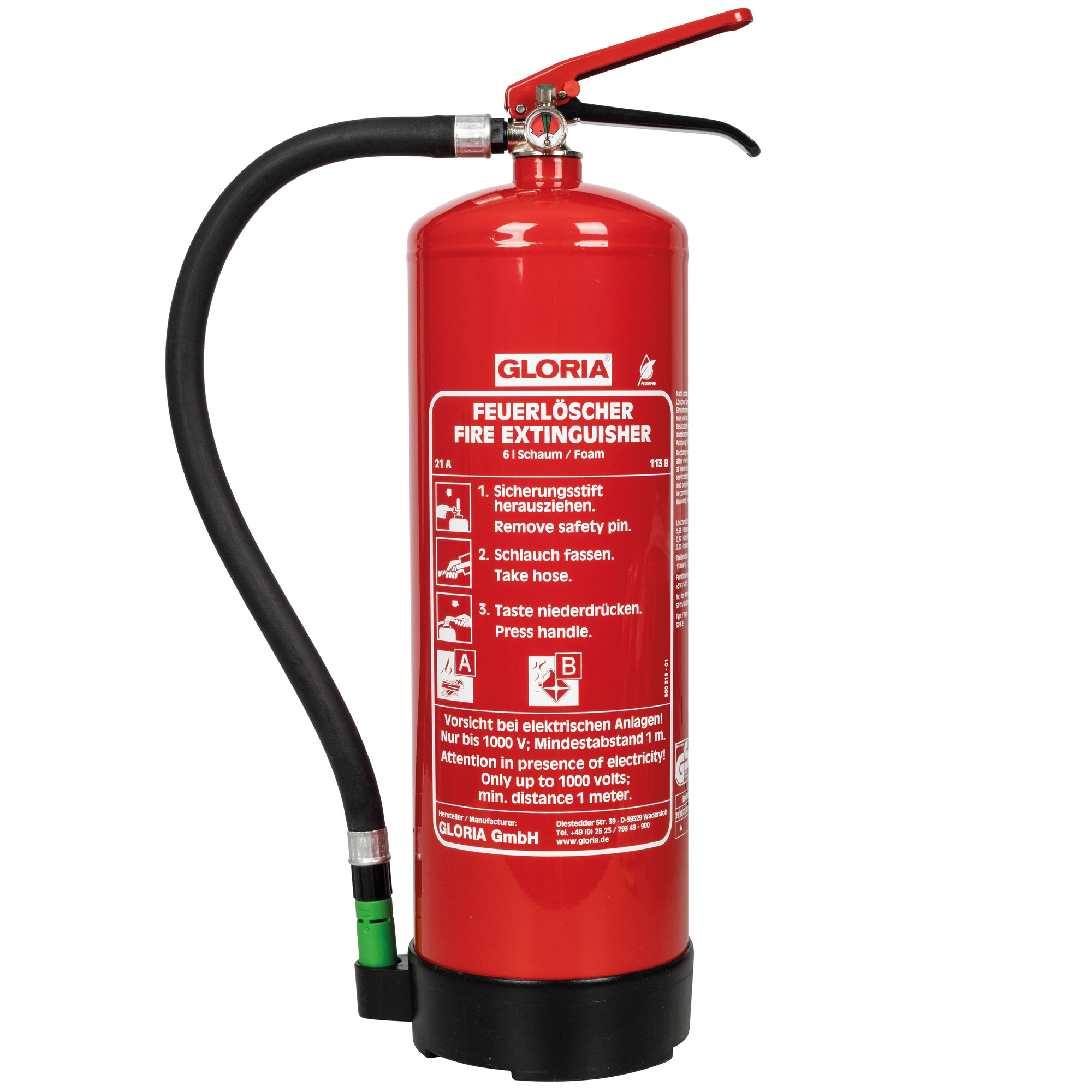 Feuerlöscher Bio-Schaum 6 L