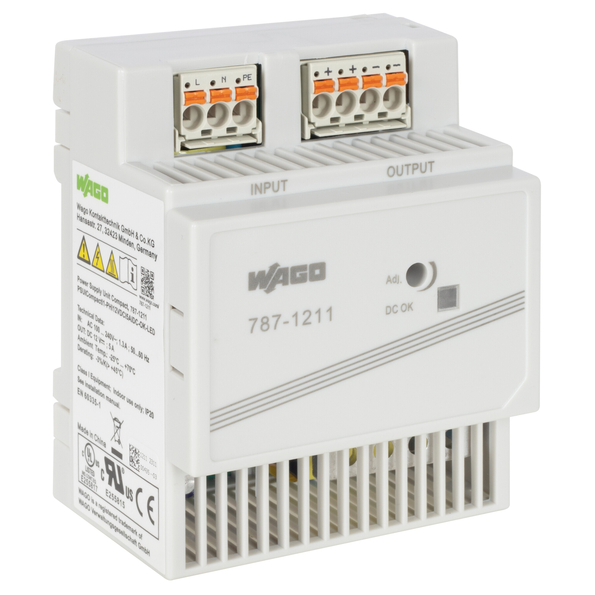 Reiheneinbau-Netzgerät, COMPACT, 787-1211